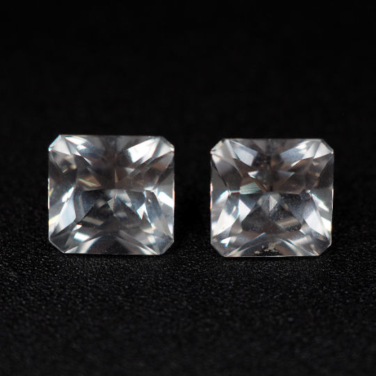 Cheapest Loose Danburite Cushion Shape 7.5 x 5 mm Matching Pair Approximately 3.81 Carat (GTG-DAN-03)